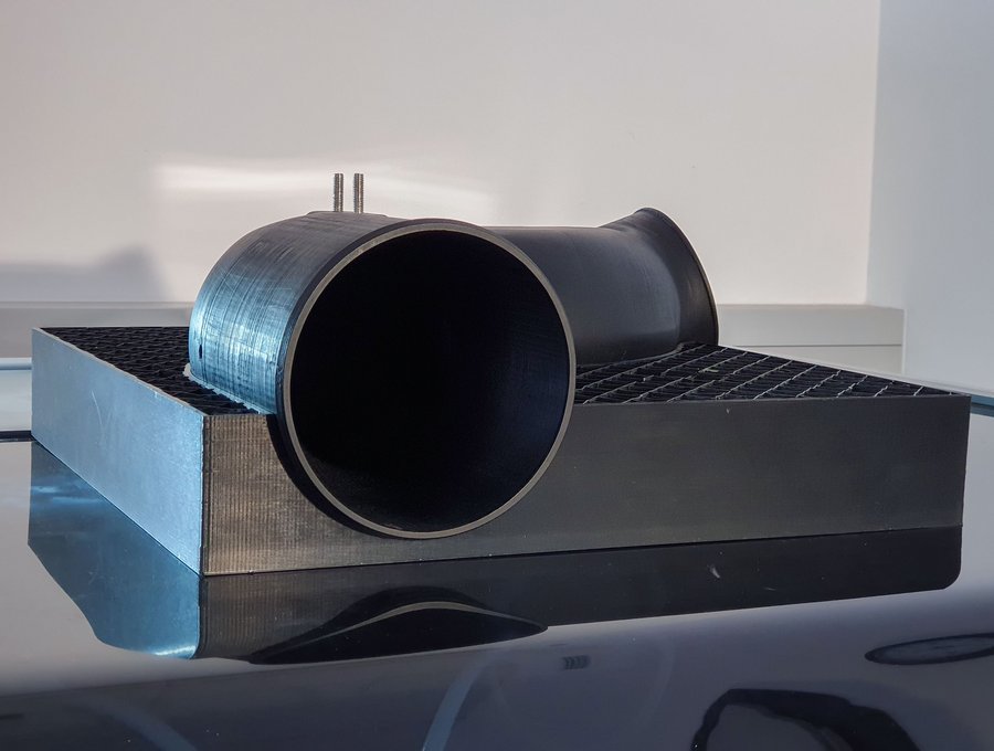 3d-gedrucktes Luftübergaberohr aus ABS